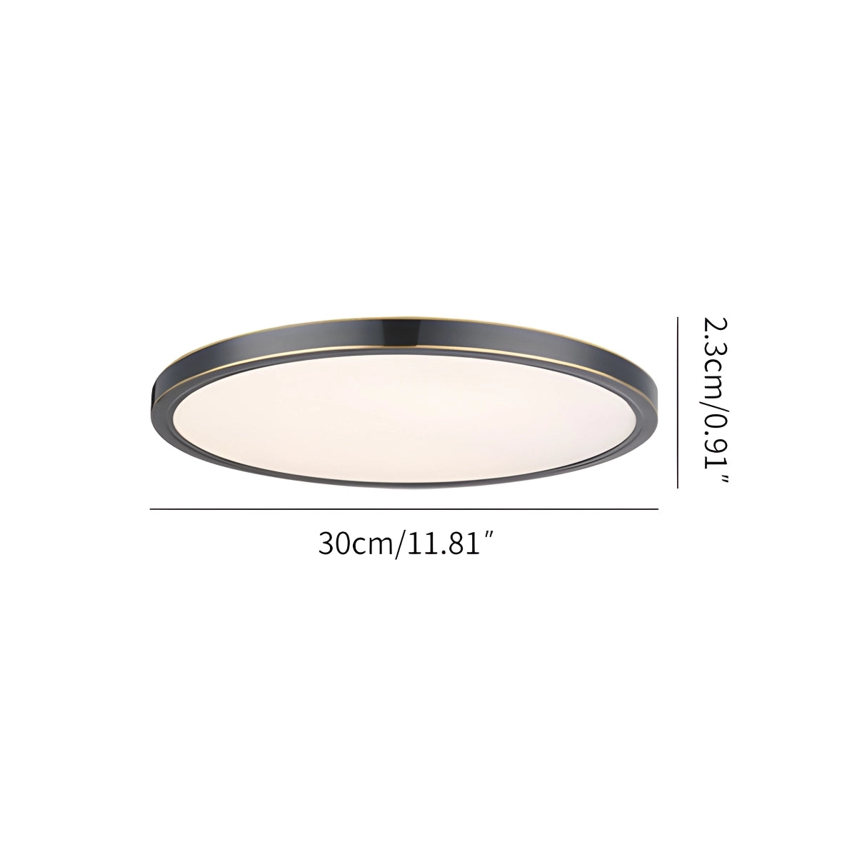 Antizer Ultra Thin Minimalist Ceiling Light for Bedroom