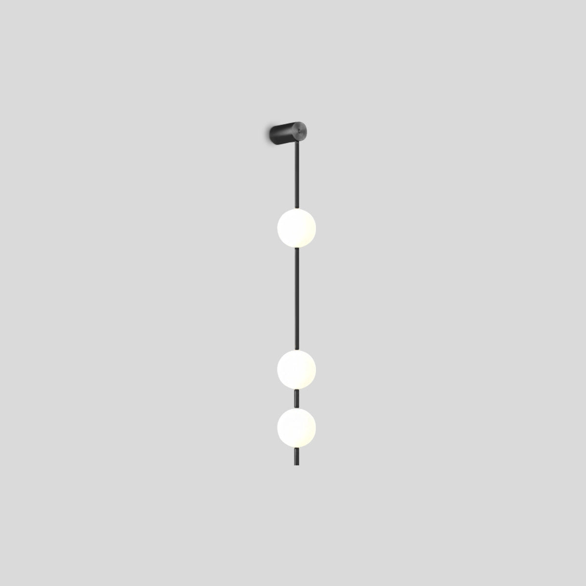 Antizer Vertical Balls Wall Lamp for Corridor Black 3 Lights Warm Light