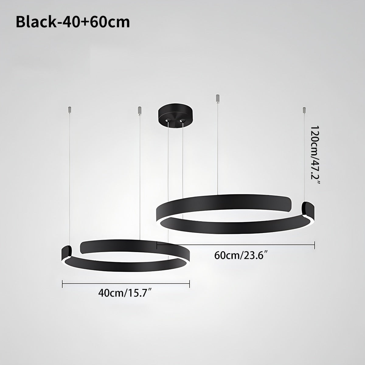 Antizer Modern Ring LED Chandelier for Living Room