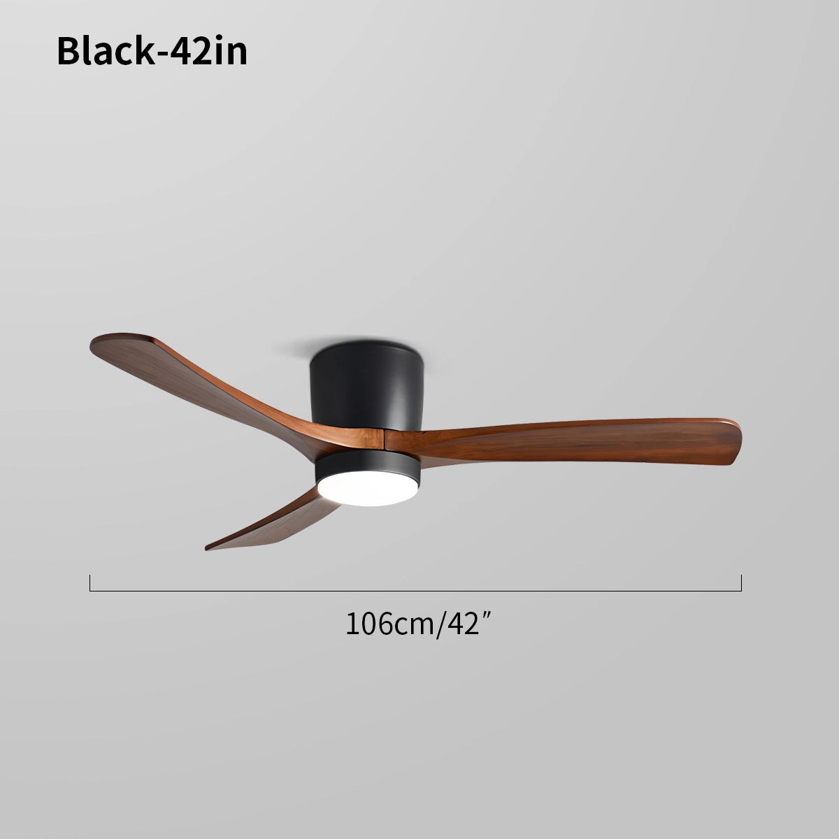 Antizer Large Low Profile Ceiling Fan with Light