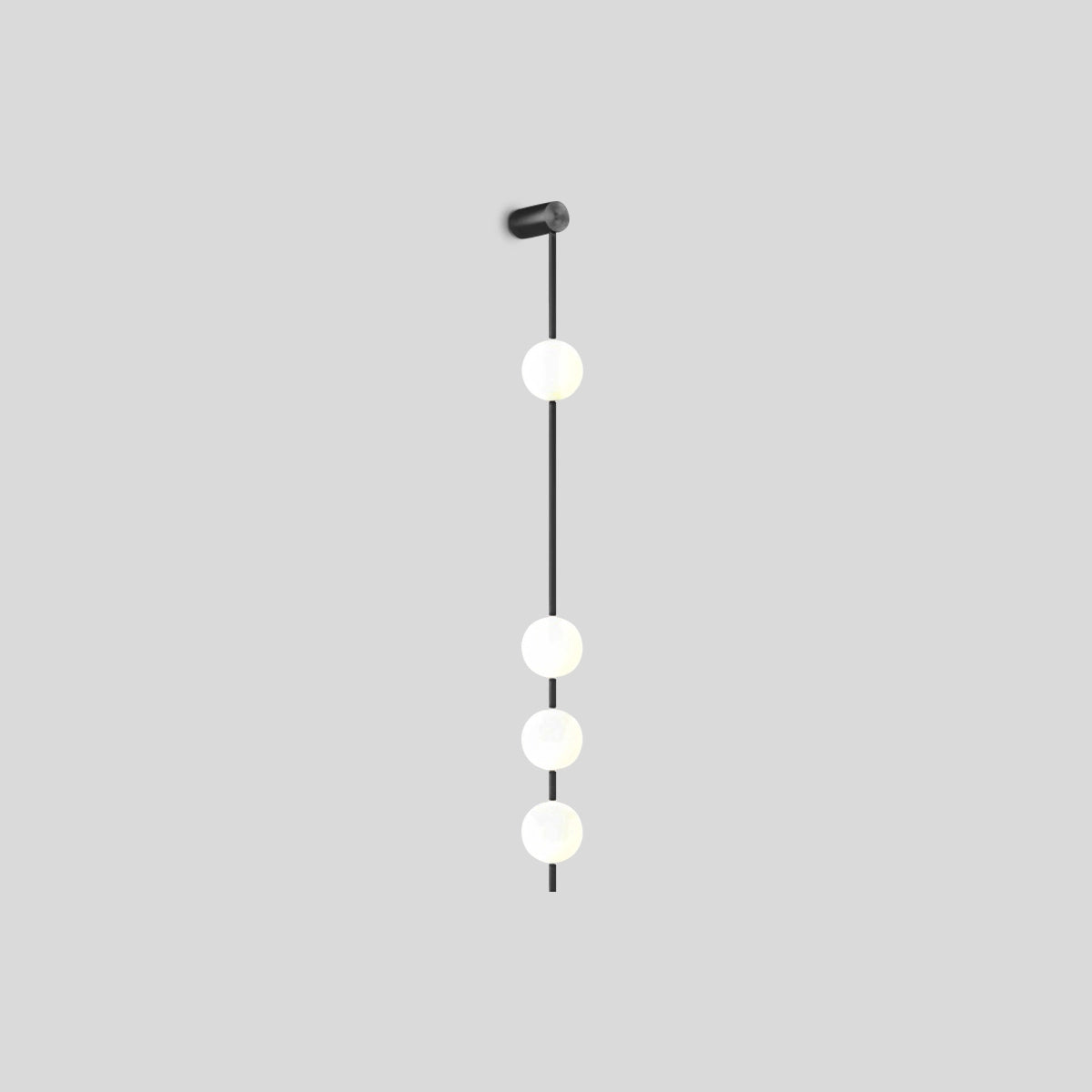 Antizer Vertical Balls Wall Lamp for Corridor Black 4 Lights Warm Light
