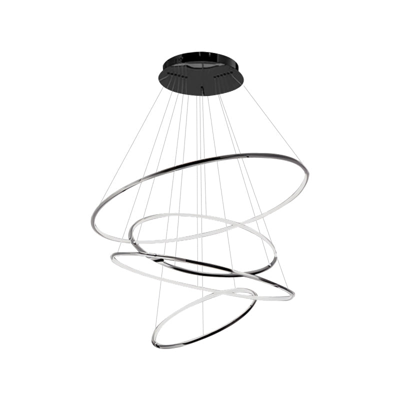 Antizer Large Tiered Ring Foyer Chandelier