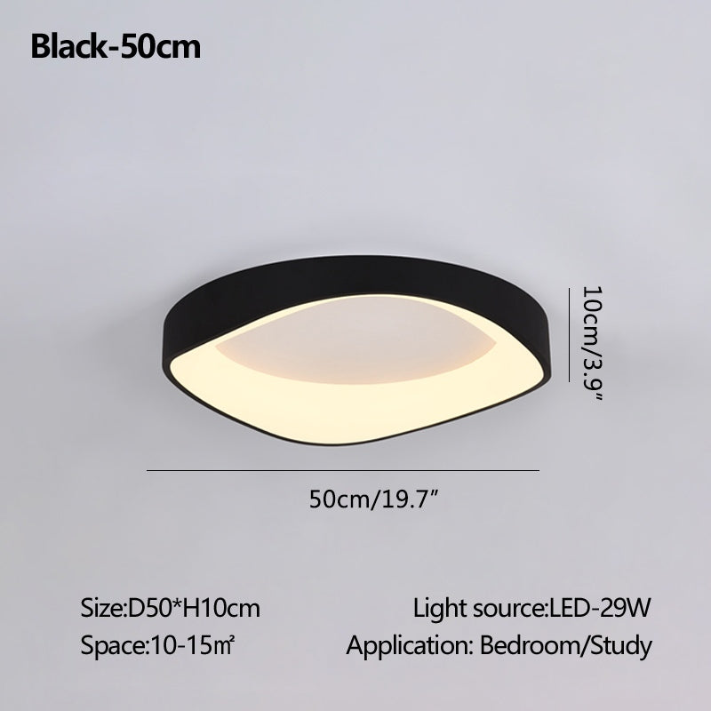 Antizer Nordic Acrylic Circle Ceiling Light for Bedroom