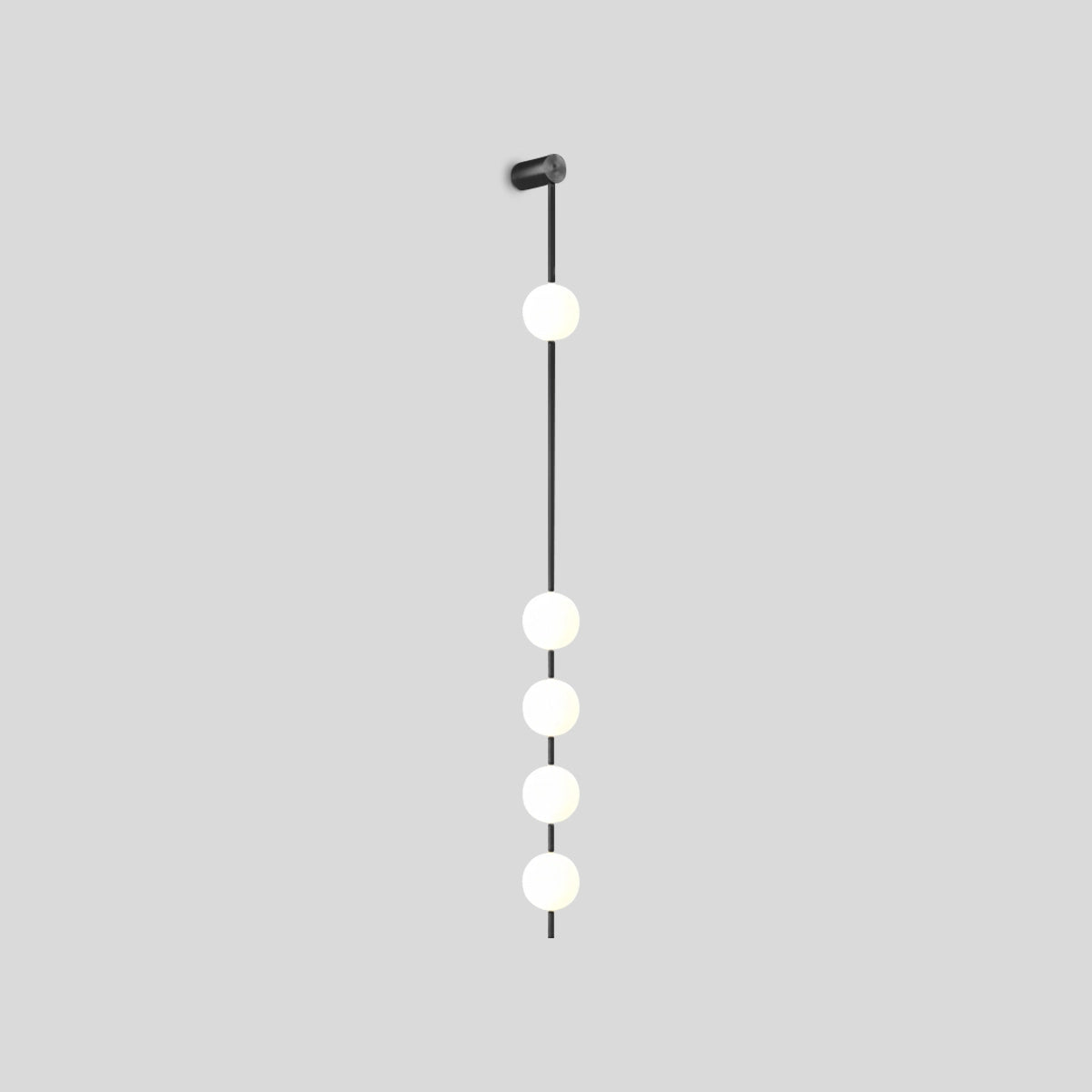 Antizer Vertical Balls Wall Lamp for Corridor Black 5 Lights Warm Light