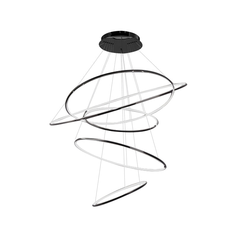 Antizer Large Tiered Ring Foyer Chandelier