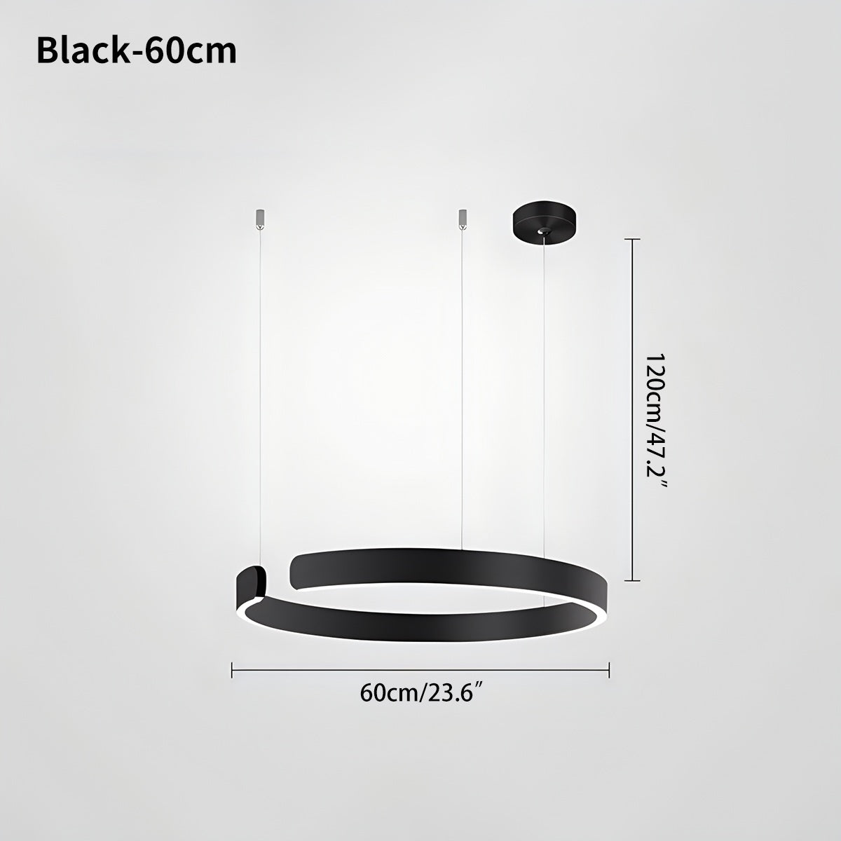 Antizer Modern Ring LED Chandelier for Living Room