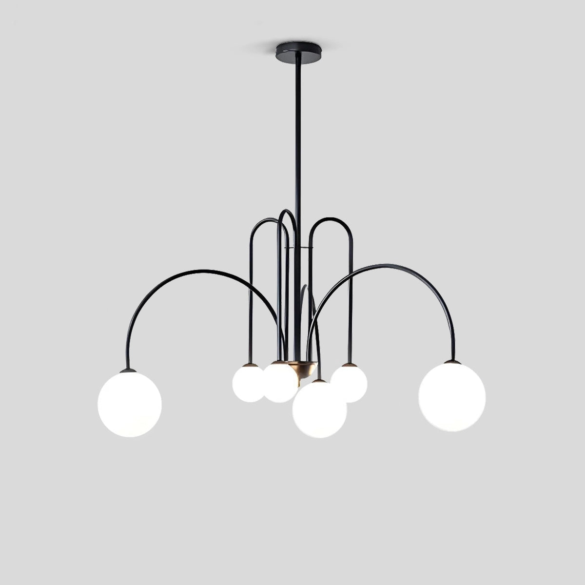 modern glass chandelier