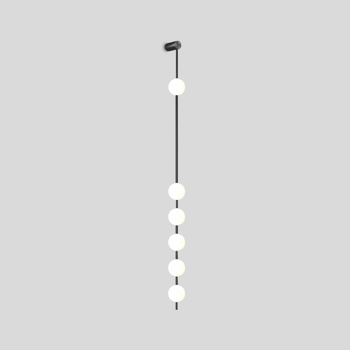 Antizer Vertical Balls Wall Lamp for Corridor Black 6 Lights Warm Light