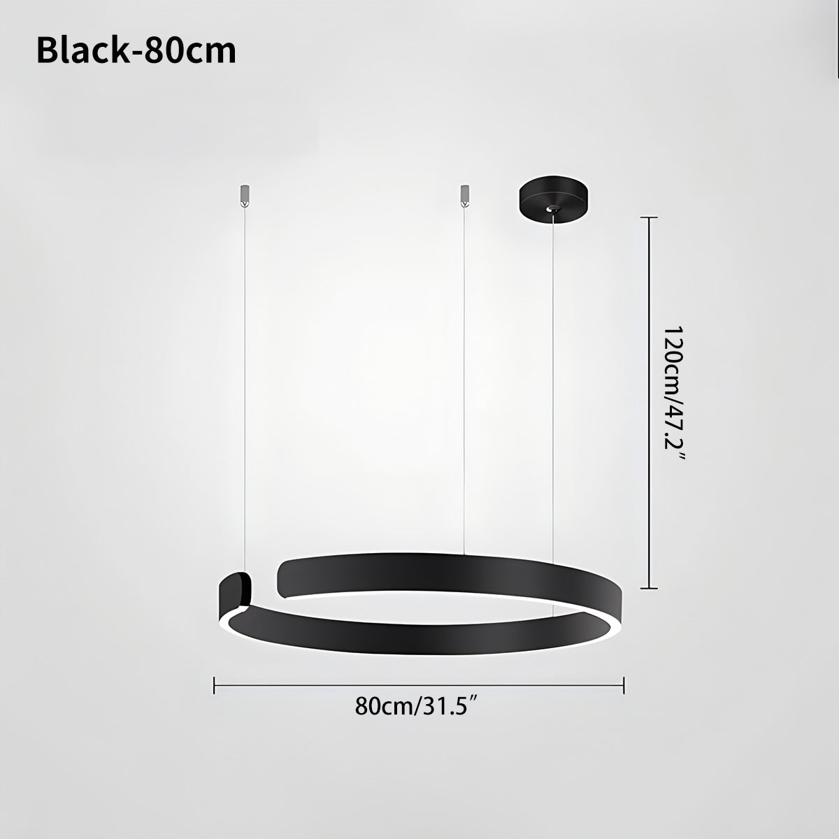 Antizer Modern Ring LED Chandelier for Living Room