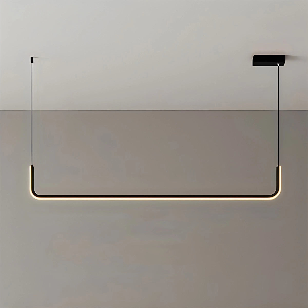 Antizer Modern LED Ceiling Chandelier for Living Room Black 90cm / 35.43"