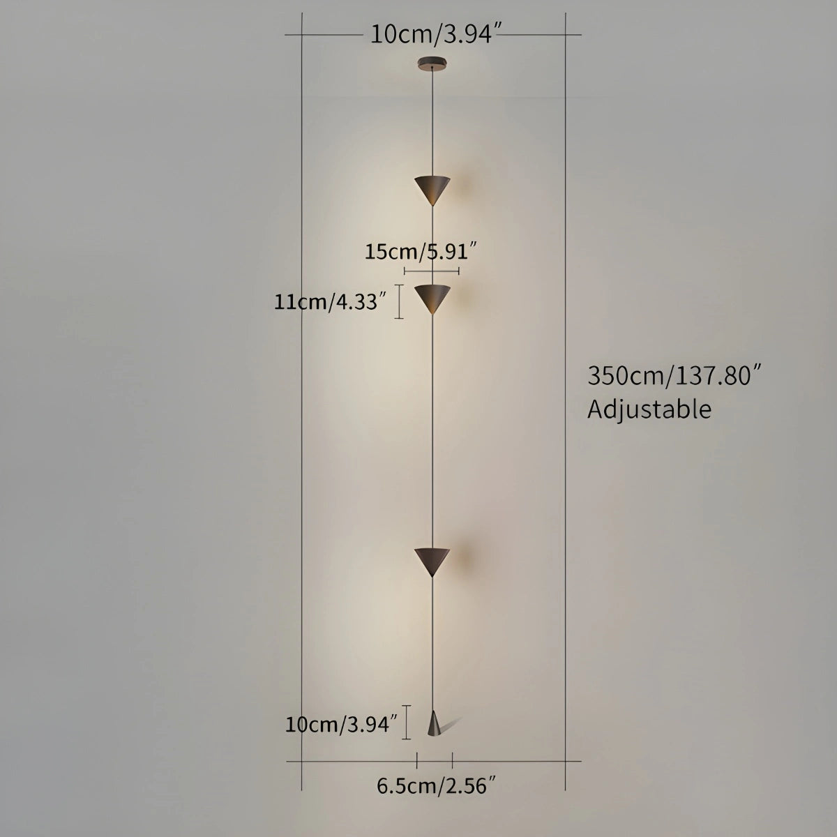 cone floor lamp   