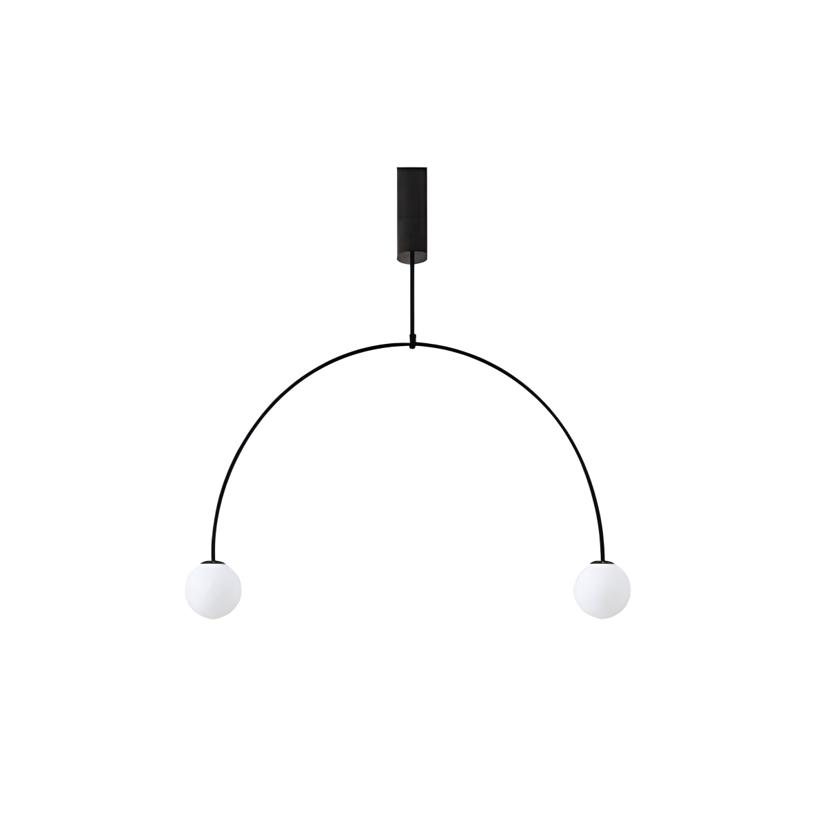 Antizer Minimalist Linear Metal Chandelier Black Mobile 9-80cm / 31.50"