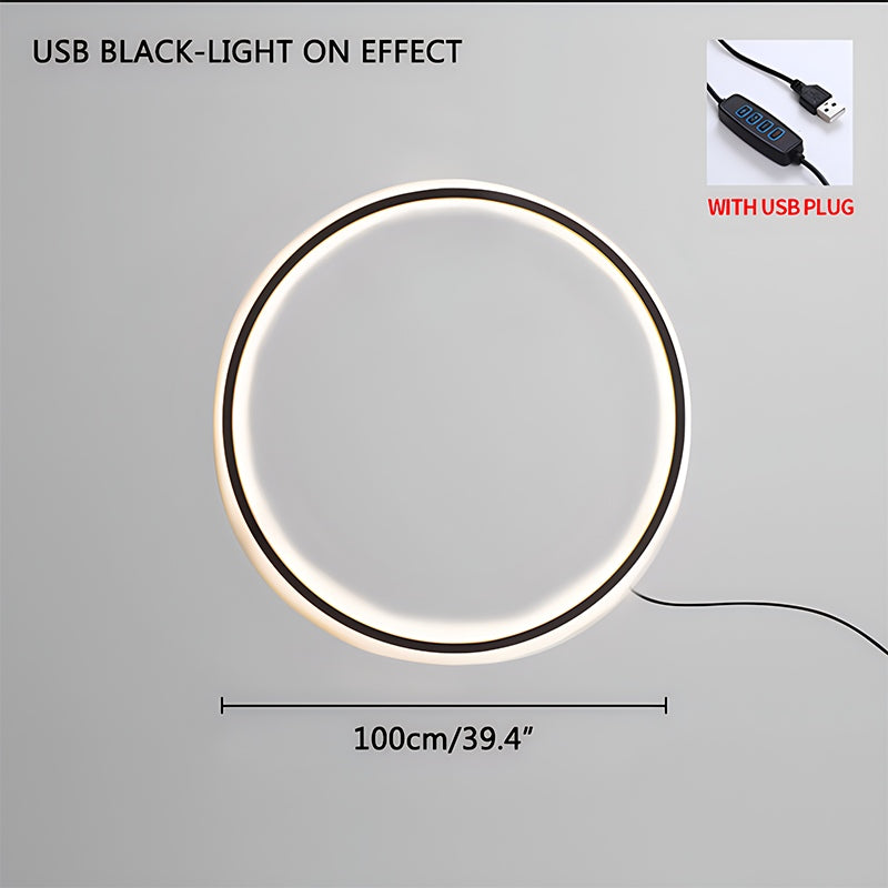 Antizer Round Ring LED Wall Lamp for Living Room