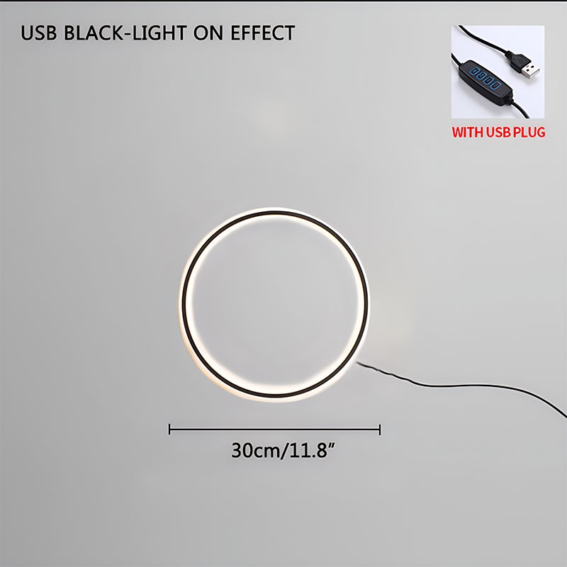 Antizer Round Ring LED Wall Lamp for Living Room