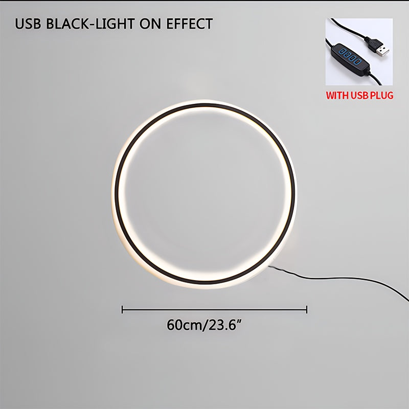 Antizer Round Ring LED Wall Lamp for Living Room