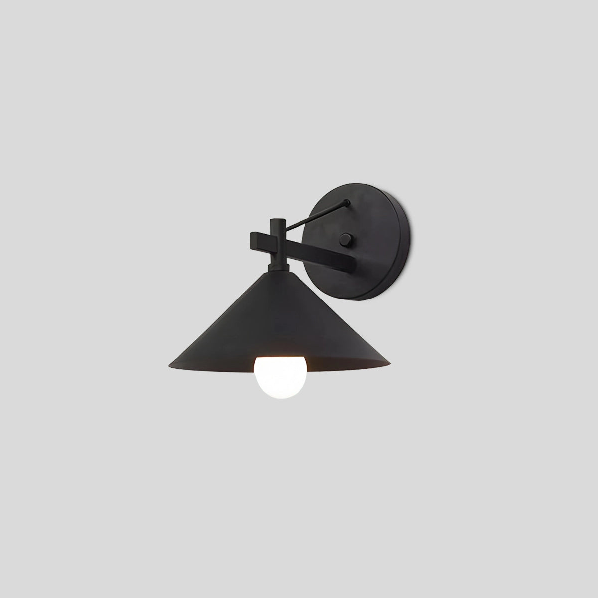 Antizer Vintage Outdoor Waterproof Patio Wall Lamp Black