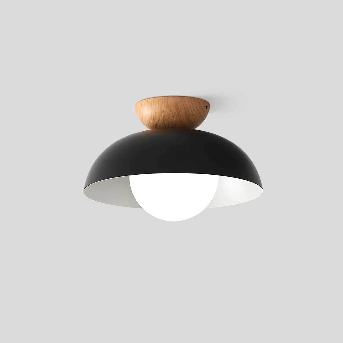 Antizer Volo Ceiling Lamp for Hallway Black Dia 11.8″ x H 7.9″