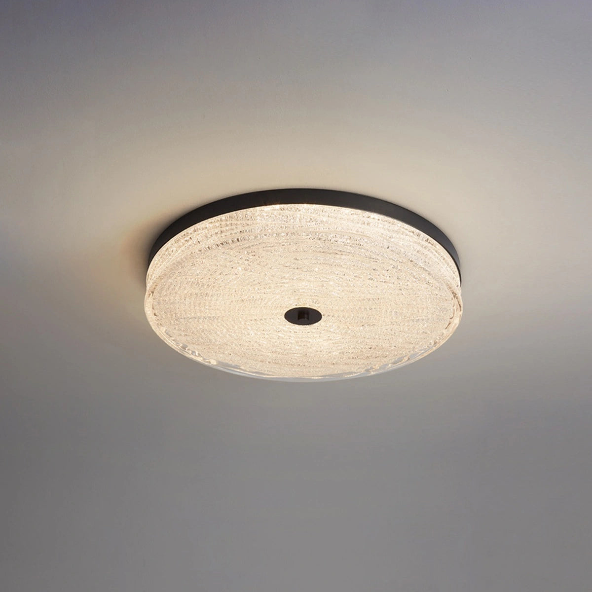Antizer Modern Light Luxury Circular LED Ceiling Light Black Tricolor Dimming