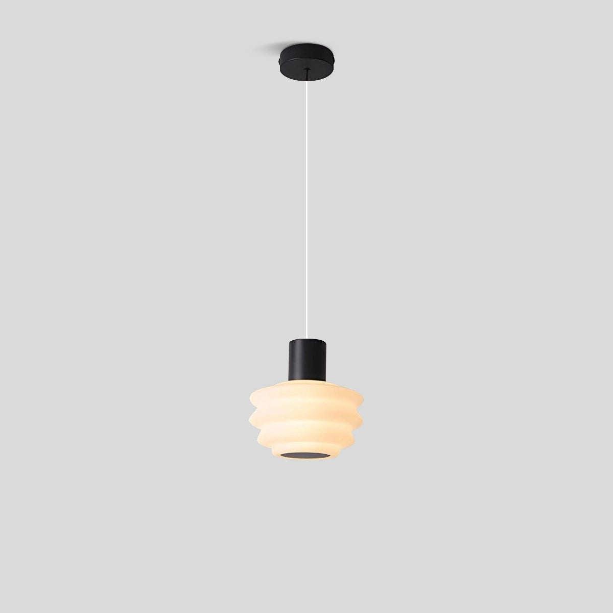 Antizer Nordic Cream Style LED Bedroom Small Pendant Light Black Tricolor Light