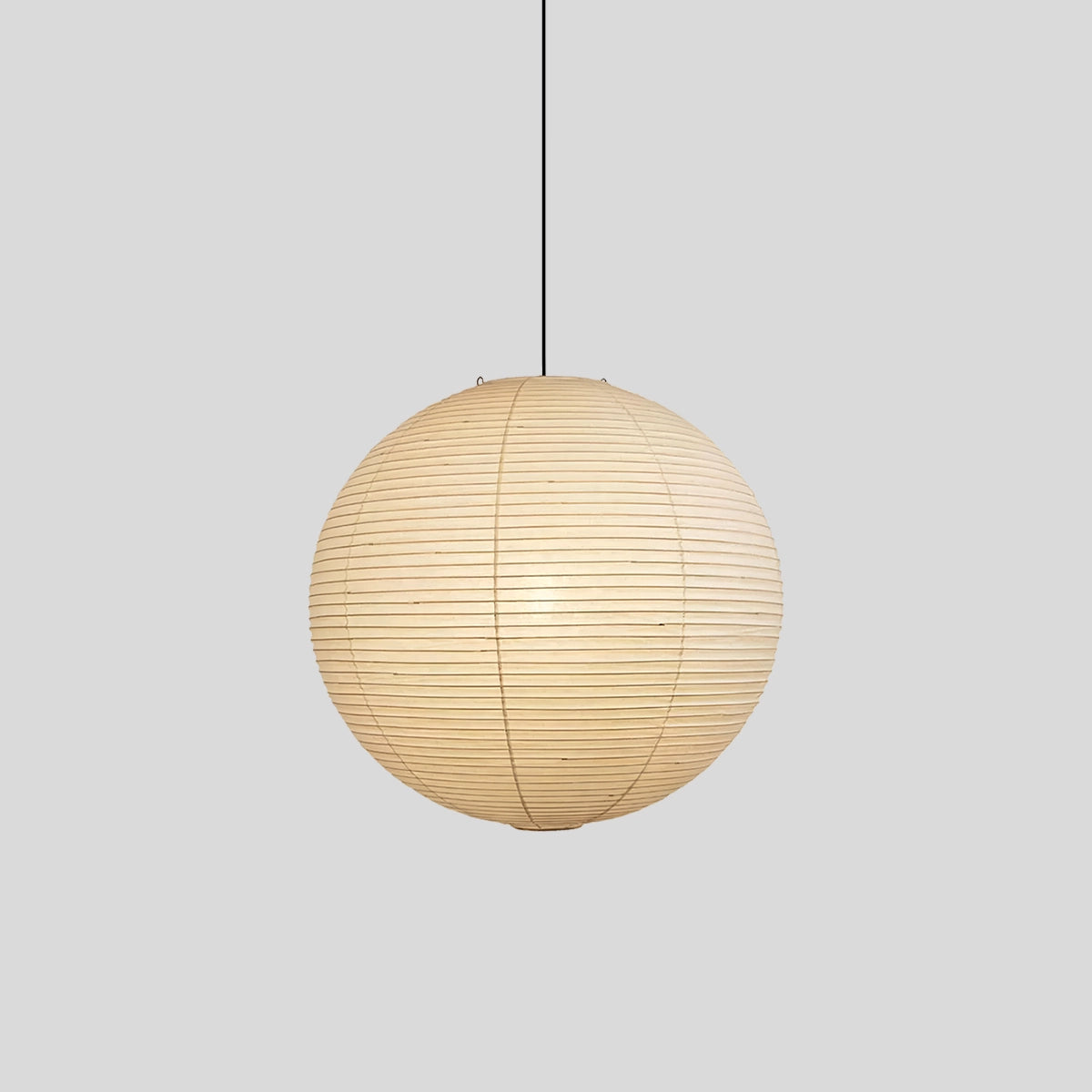 Antizer Akari Spherical Pendant Light for Living Room Black Wire