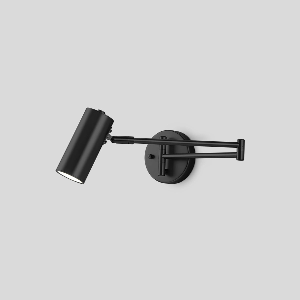 Antizer Swing Arm Wall Sconce for Bedroom Black Warm Light