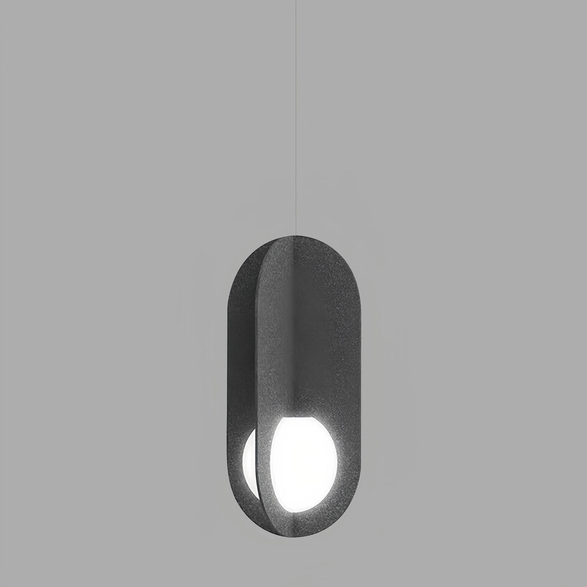 Antizer Carambola Acoustic Pendant Light for Dining Area Black Dia 23cm x H 50cm / ∅ 9.06" x H 19.69"