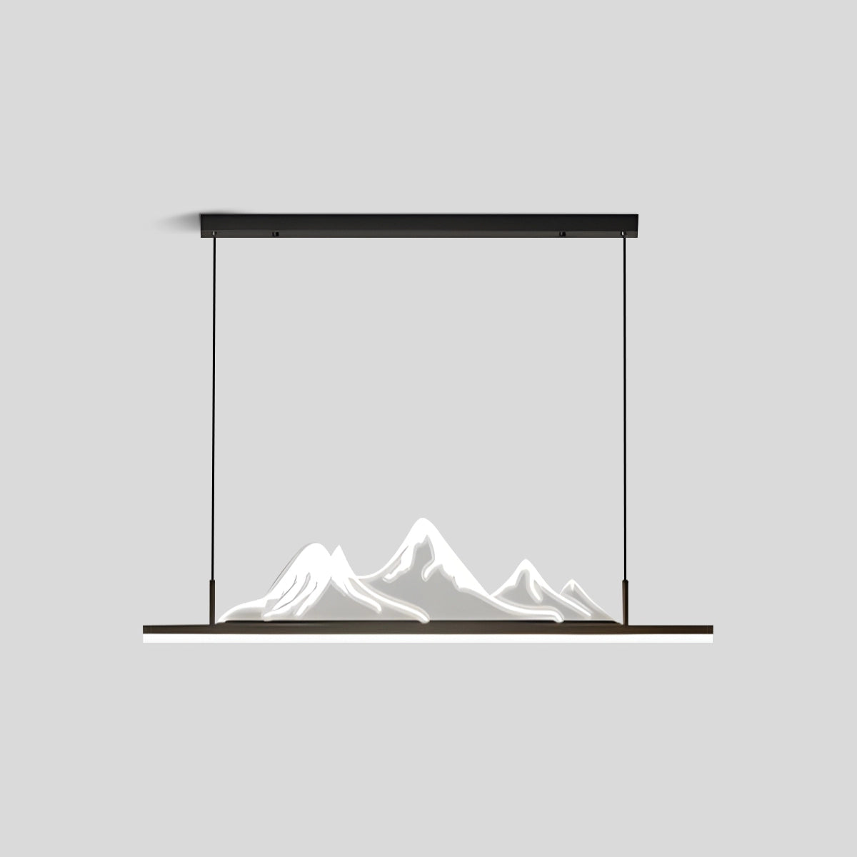 Antizer Designer Mountain Shape LED Pendant Light Black