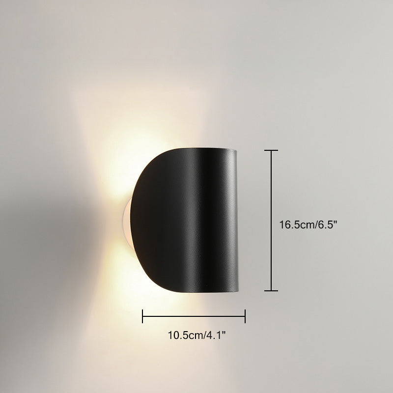 Antizer Adjustable Half Shade Wall Sconce