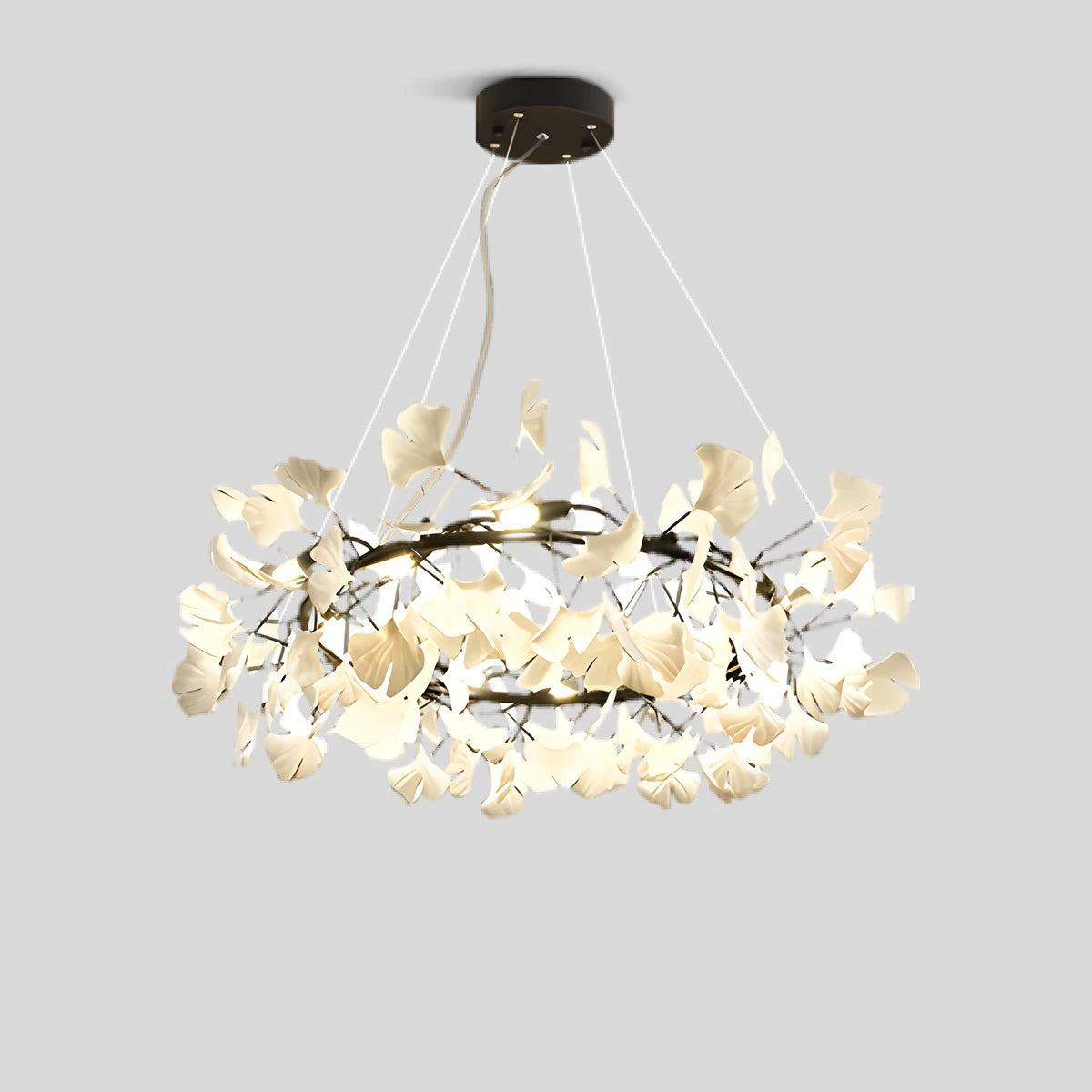 Antizer Ginkgo Chandelier-C Hanging Light Fixtures Black