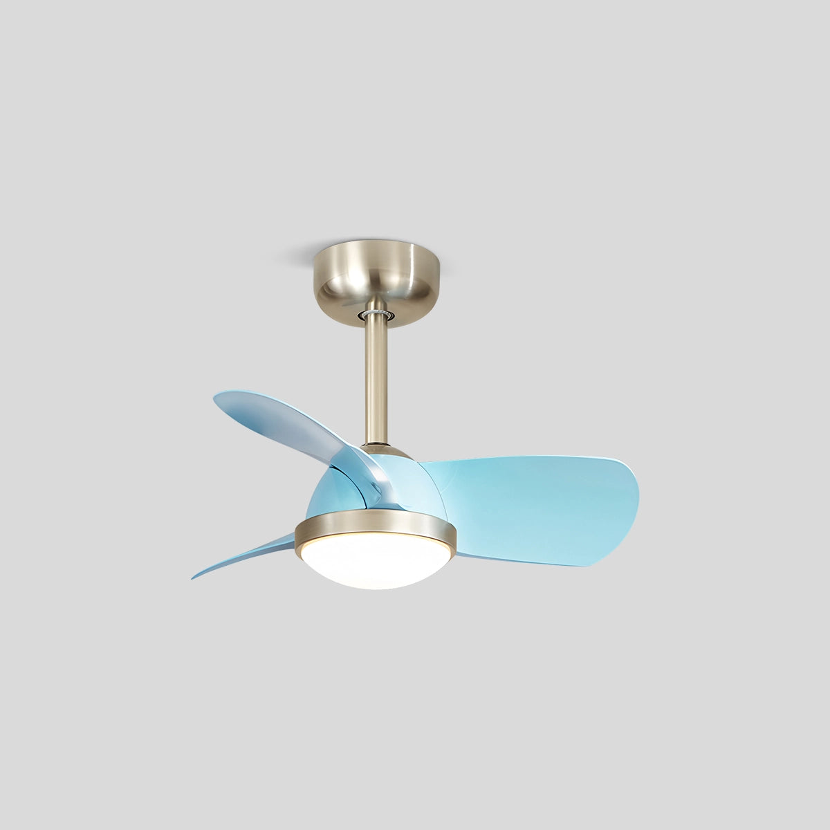 Antizer Simple Ceiling Fan Light for Children's Room Style A Blue