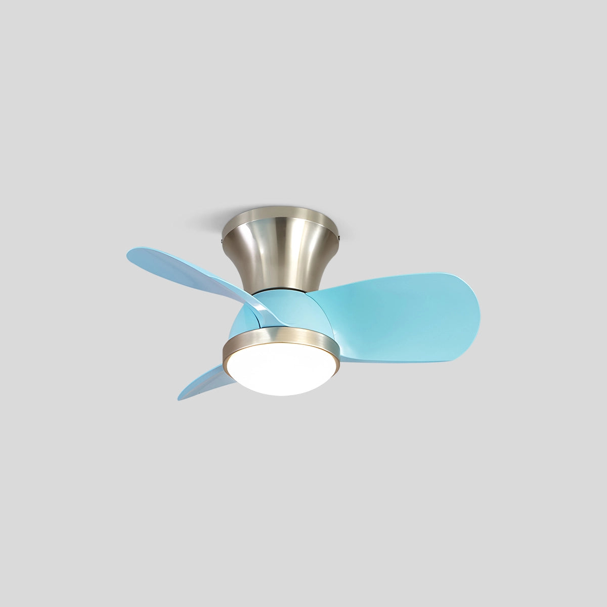 Antizer Simple Ceiling Fan Light for Children's Room Style B Blue