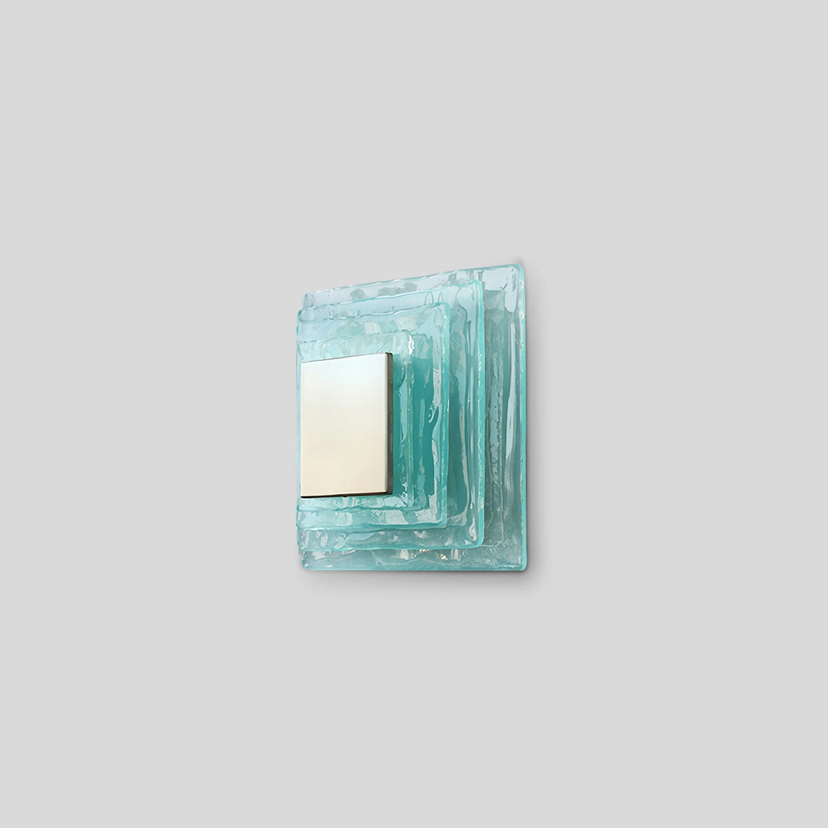 Antizer Italy Murano Water Ripple Glass Wall Lamp Blue Wiring Style Warm Light
