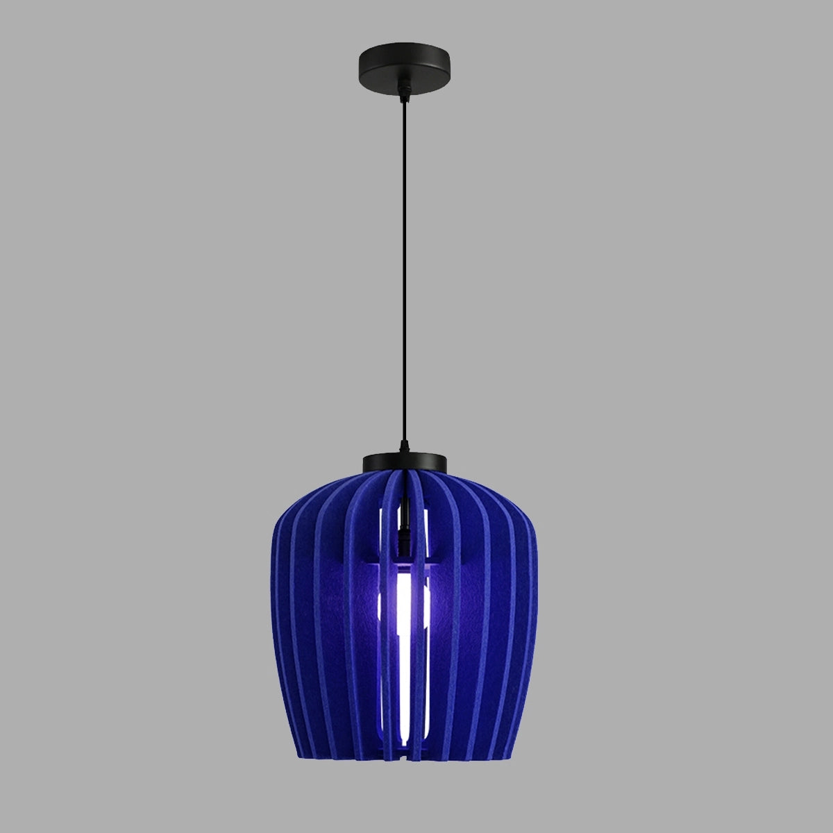 Antizer Wine Jar Shape Acoustic Pendant Light Blue Dia 37cm x H 40cm / ∅ 14.57" x H 15.75"