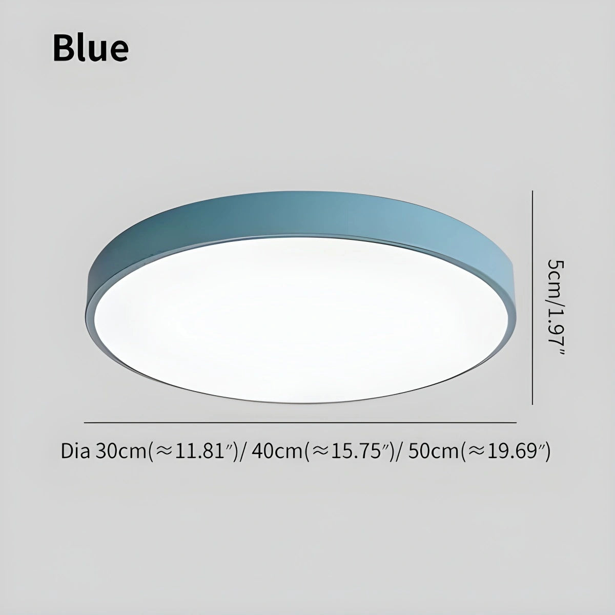 circular ceiling light size