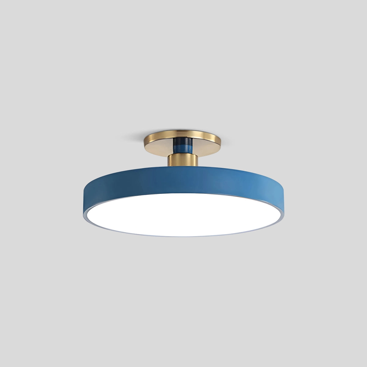 Antizer Isla Flush Mount Ceiling Lamp for Bedroom Blue