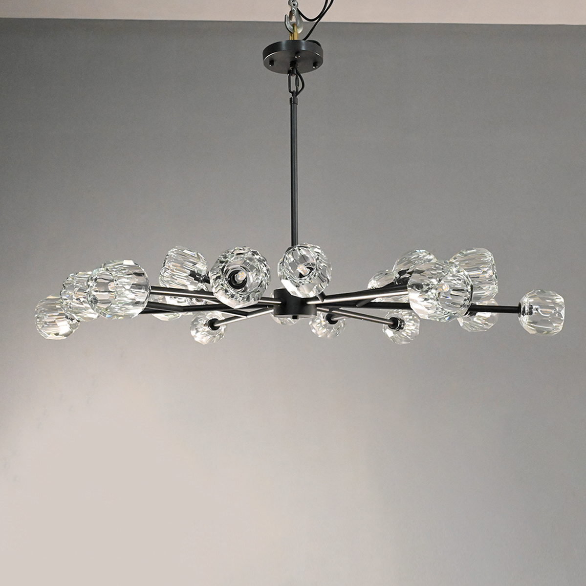 Antizer Boule Crystal Ball Round Chandelier