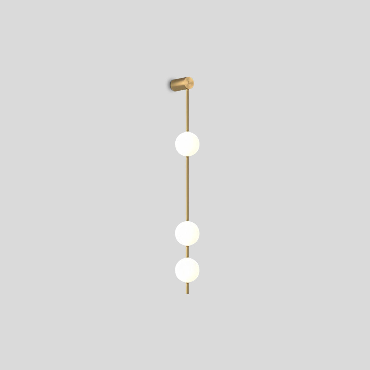 Antizer Vertical Balls Wall Lamp for Corridor Brass 3 Lights Warm Light