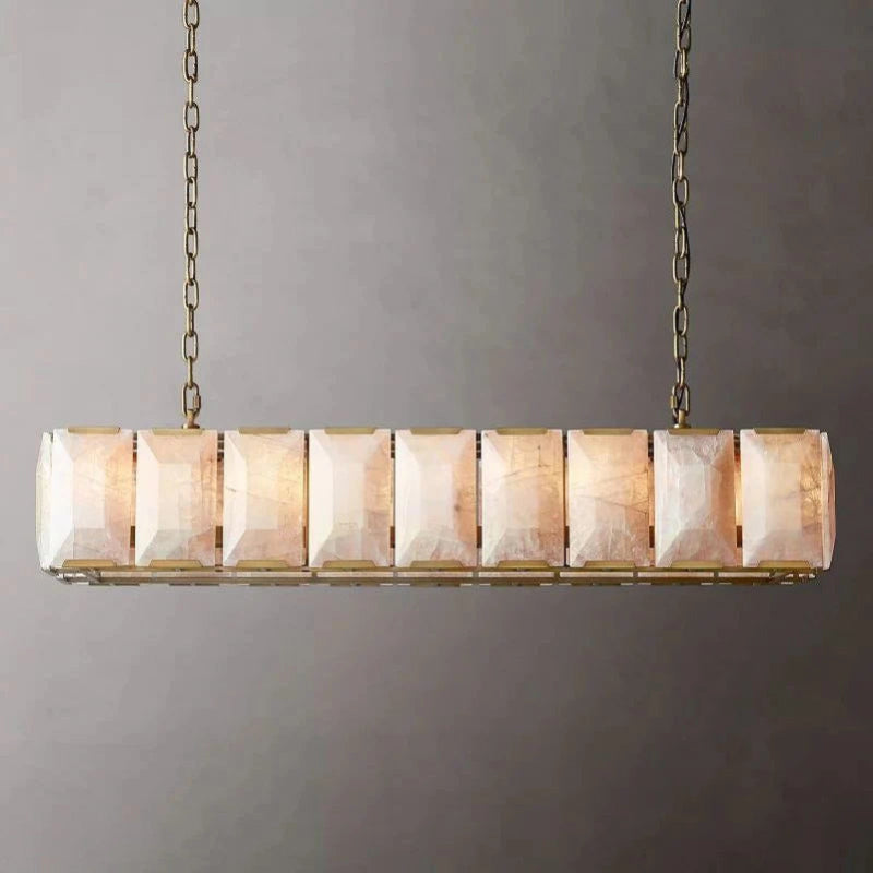 Antizer Harlow Calcite Rectangular Chandelier