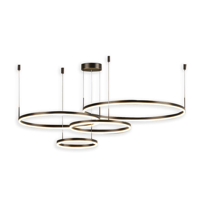 ring chandelier size