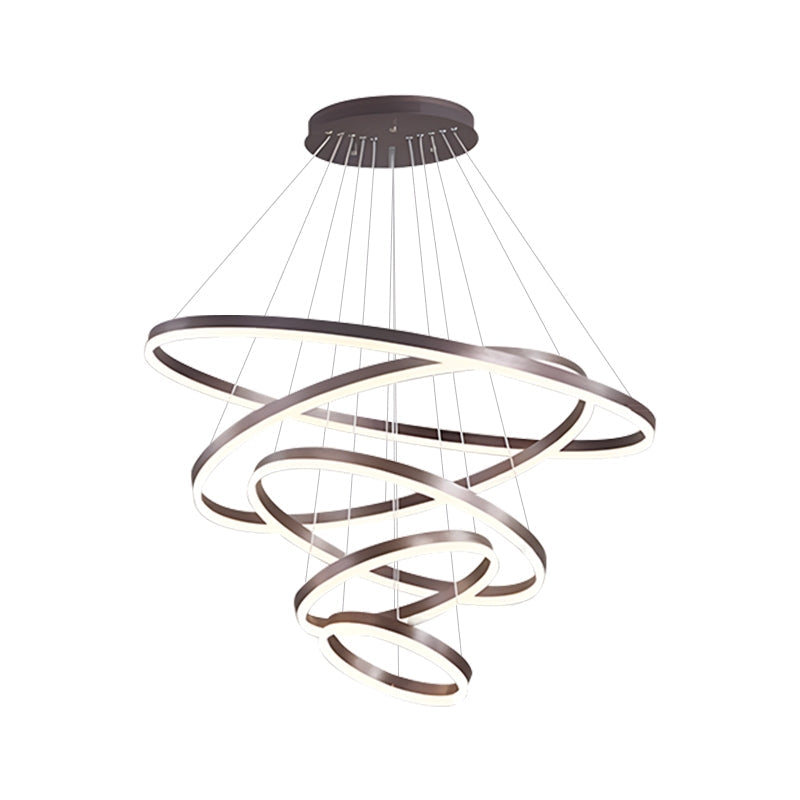 Modern Tiered Ring Chandelier