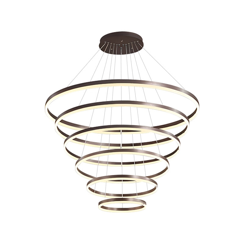 Modern Tiered Ring Chandelier