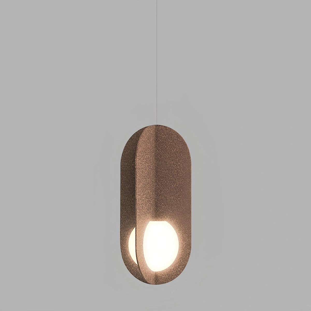 Antizer Carambola Acoustic Pendant Light for Dining Area Brown Dia 23cm x H 50cm / ∅ 9.06" x H 19.69"