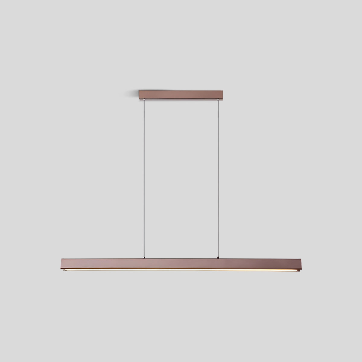 Antizer Nordic LED Linear Pendant Light for Kitchen Island Brown