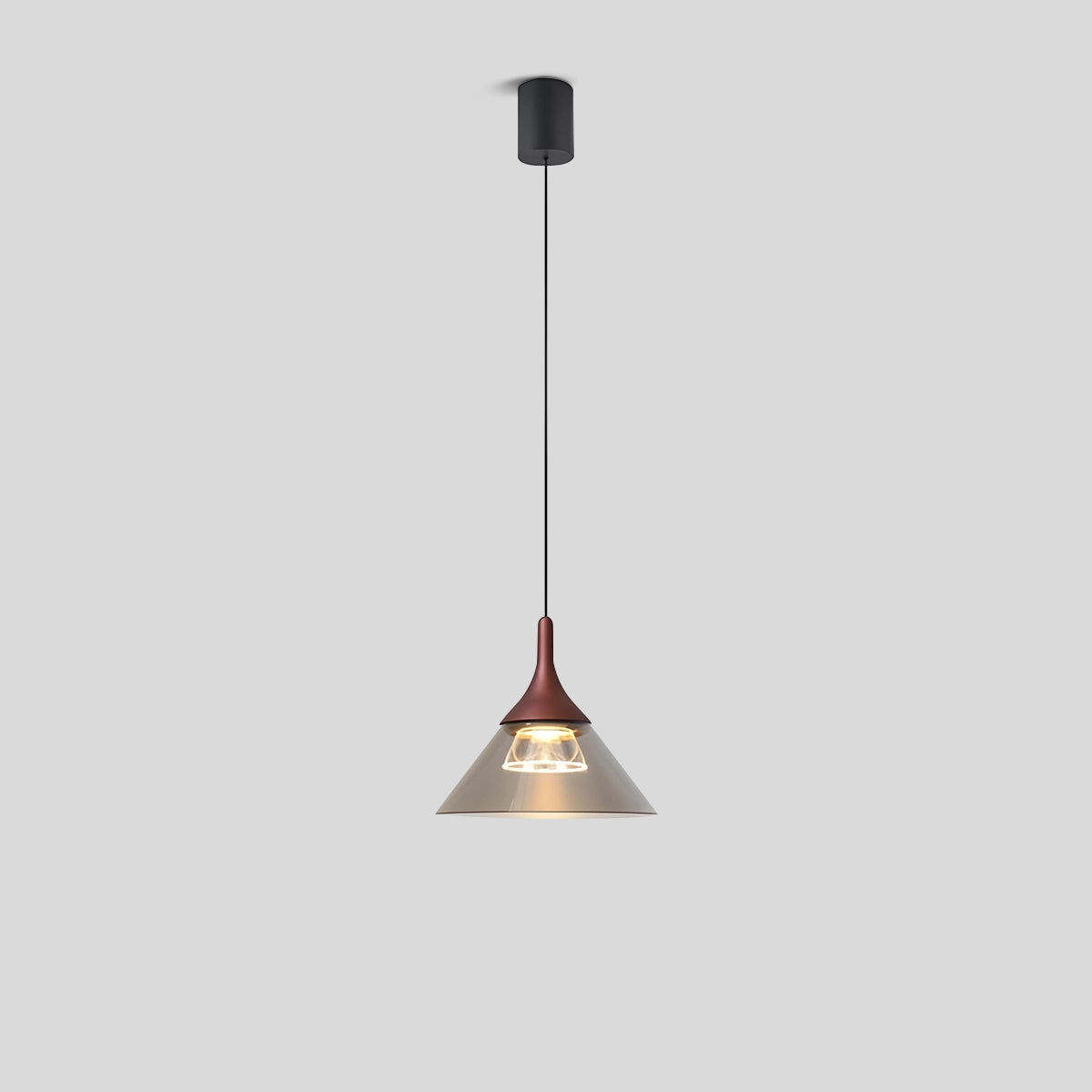 Antizer Nordic Led Art Pendant Light for Dining Room Brown Warm Light