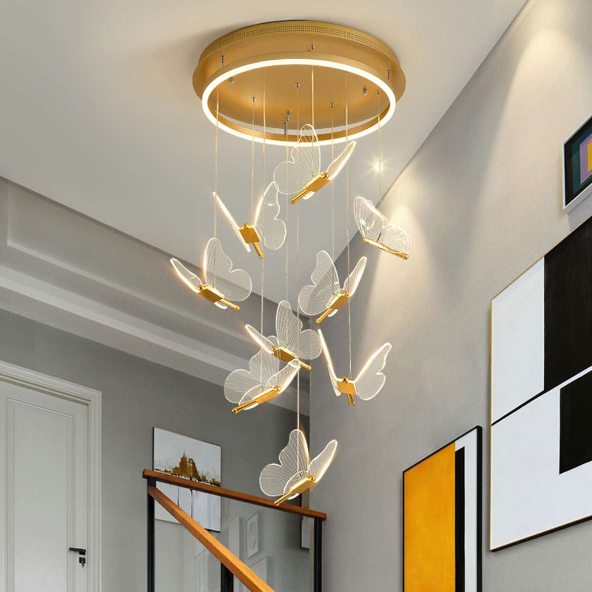 Antizer Olivia Butterfly Ceiling Pendant Light for Modern Interiors