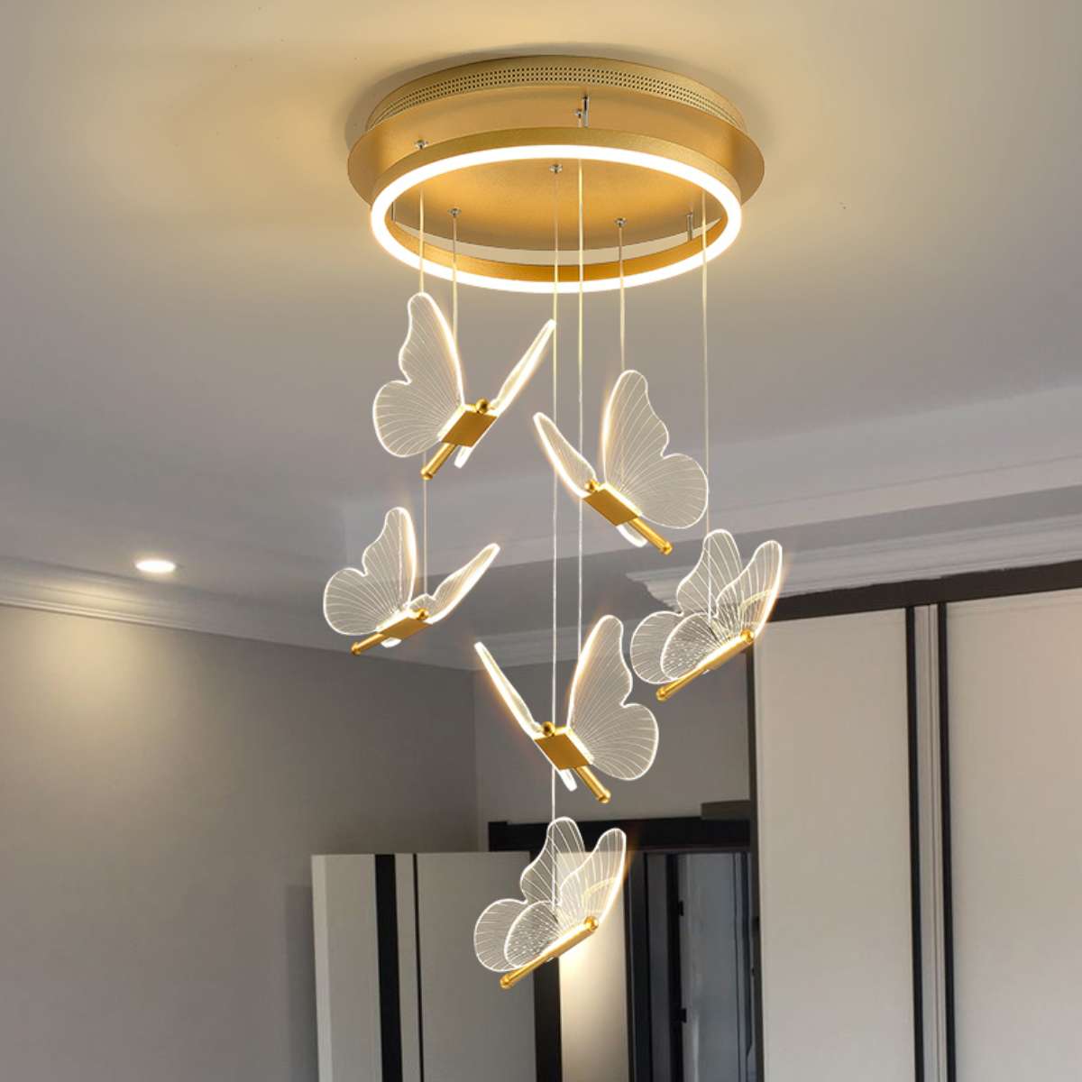 Antizer Olivia Butterfly Ceiling Pendant Light for Modern Interiors