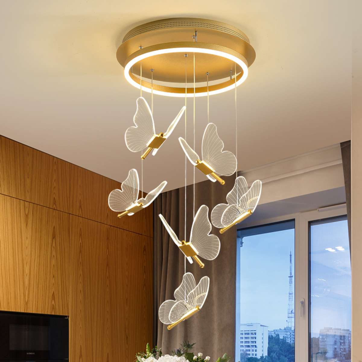 Antizer Olivia Butterfly Ceiling Pendant Light for Modern Interiors