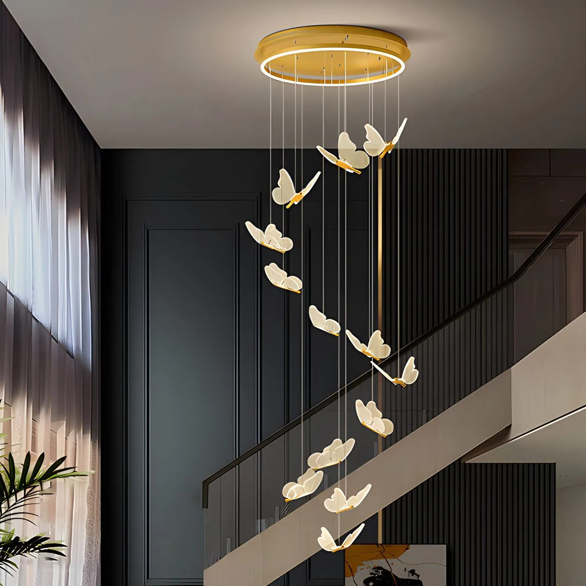Antizer Olivia Butterfly Ceiling Pendant Light for Modern Interiors