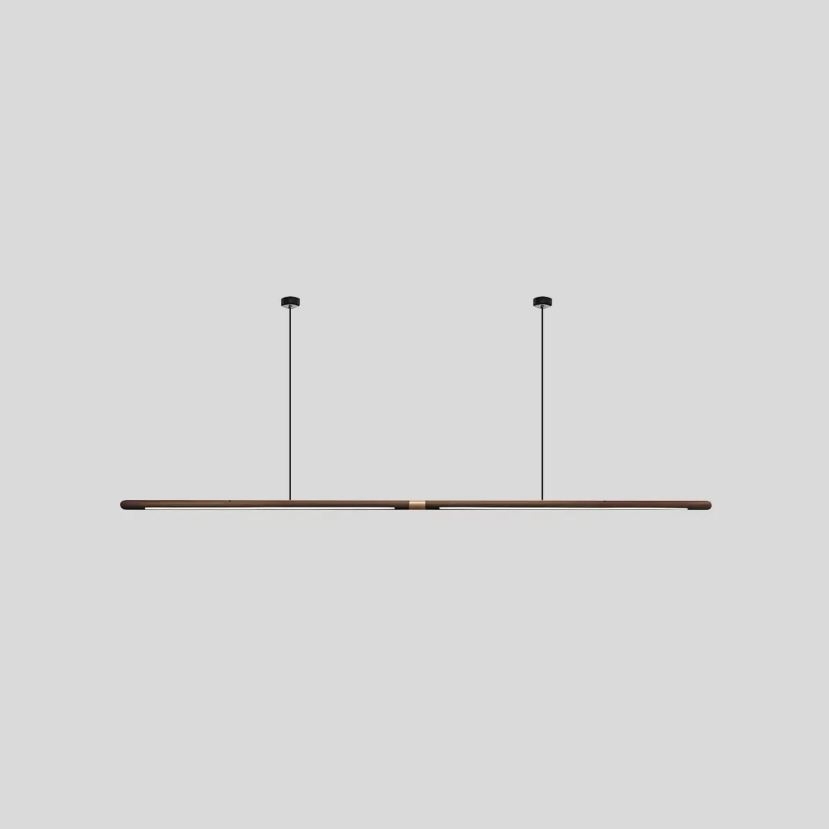 Antizer Svelte Wood Linear Pendant Light for Kitchen C-Black Walnut