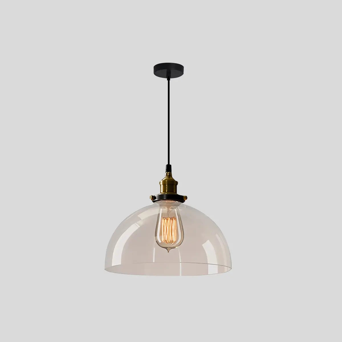  Single Glass Pendant Light